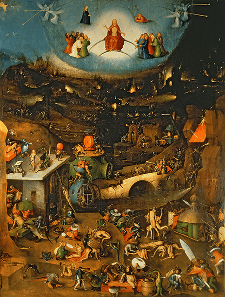 Hieronymus Bosch, The Last Judgement, Akademie der Bildenden Kunste, Vienna, Austria. Image: Bridgeman Images